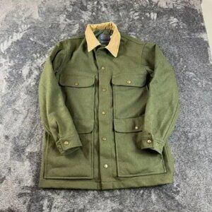 Pendleton Wool Barn Chore Hunting Green Corduroy Jacket Pockets Men's M*
